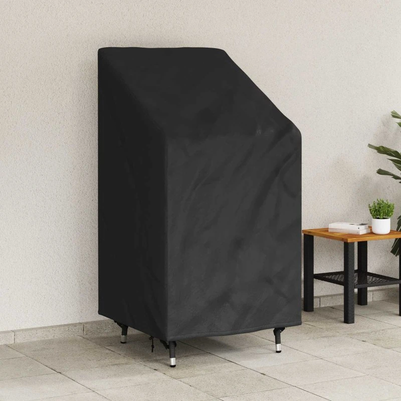 Sort havestolovertræk 70x70x85/125 cm – vandtæt & UV-resistent