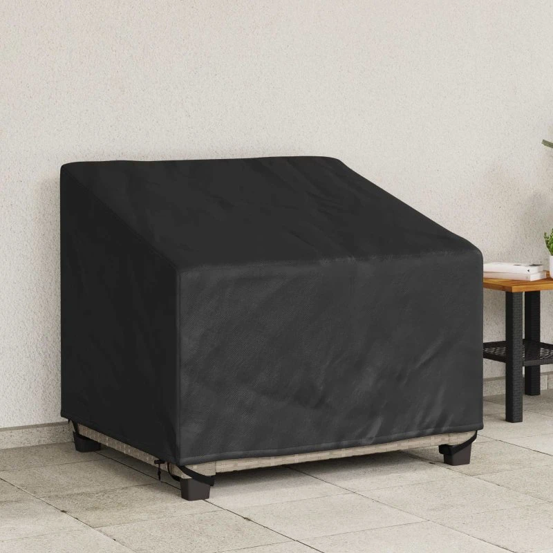 Sort havestolsovertræk 96×79×74 cm – 600D Oxford