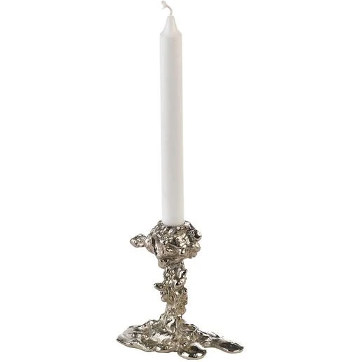 Polspotten Drip Lysestage S – metallisk guld/sølv