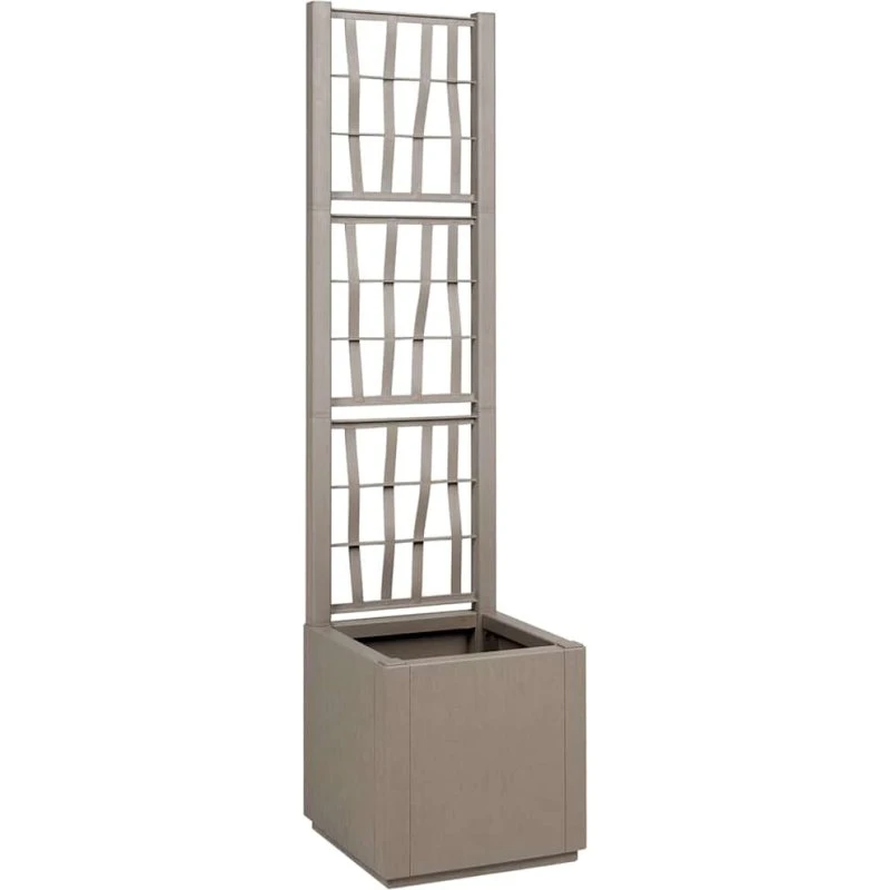 Blomsterkasse med espalier 36x36x140 cm