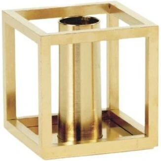 Audo Kubus 1 lysestage, messing 7x7x7 cm
