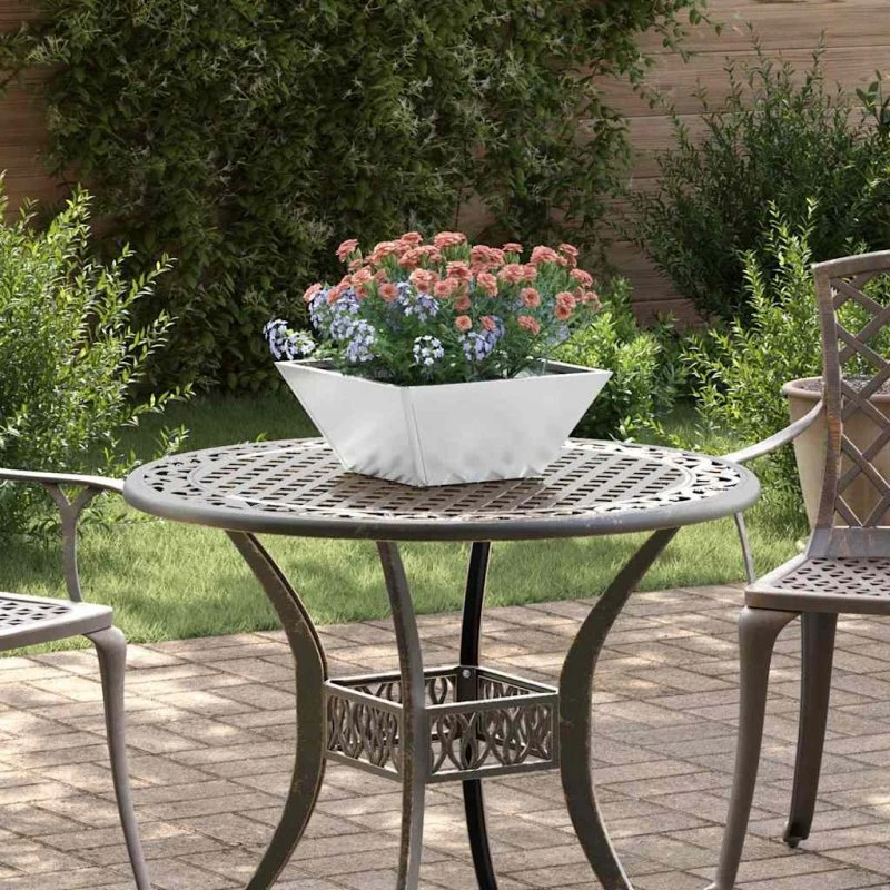 Galvaniseret havekasse 5 stk 35×35×15 cm – sølv