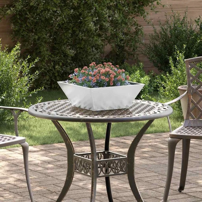 Galvaniseret Plantekasse Sølv 40×40×15 cm