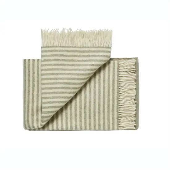 Silkeborg Uldspinderi Bogø plaid 140x240 cm – lys grøn