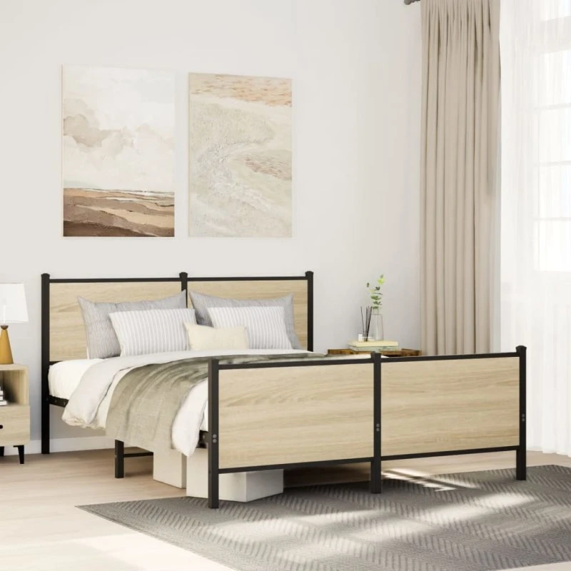 Sengeramme 160x200 cm metal – Sonoma-eg