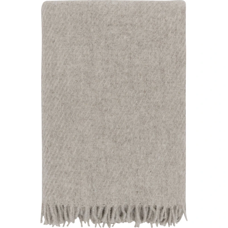 Høie Falketind uldplaid 120x180 cm, koksgrå