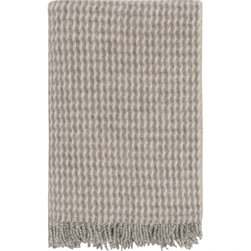 Høie Teide uldplaid 100% ren ny uld, Nature 120x180 cm