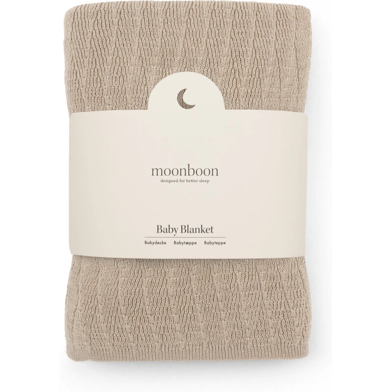 Moonboon Rose Cloud babytæppe 100x80 cm – økologisk bomuld