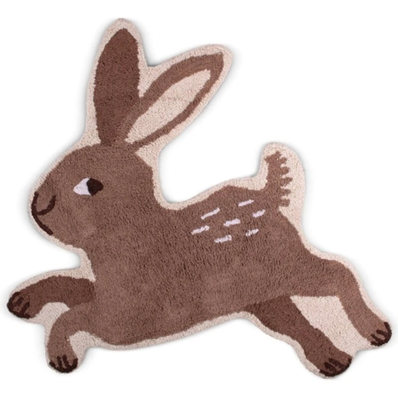 FILIBABBA Gulvtæppe Kaninen Bella 100 x 88 cm – Bomuld