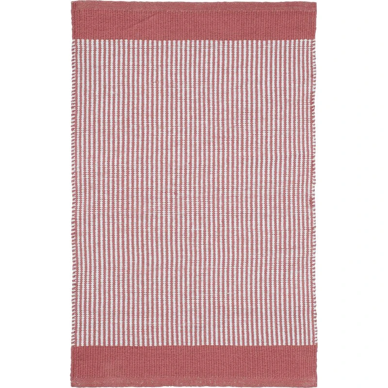 Svanefors Stripe gulvtæppe 170x240 cm - Rose