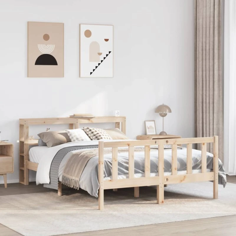 Sengeramme 160x200 cm i massivt fyrretræ