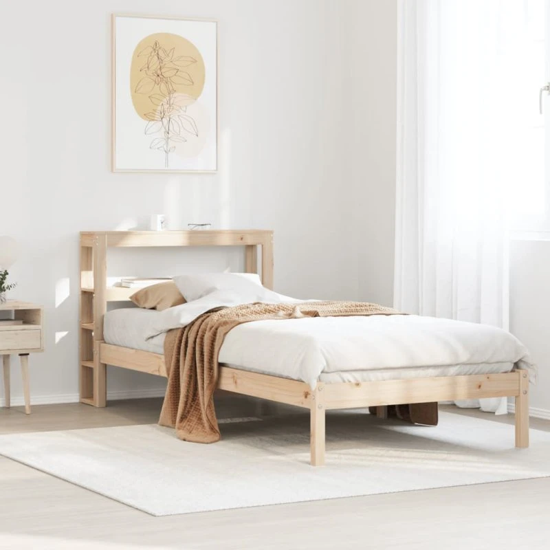 Sengeramme 90x190 cm i massivt fyrretræ – uden madras