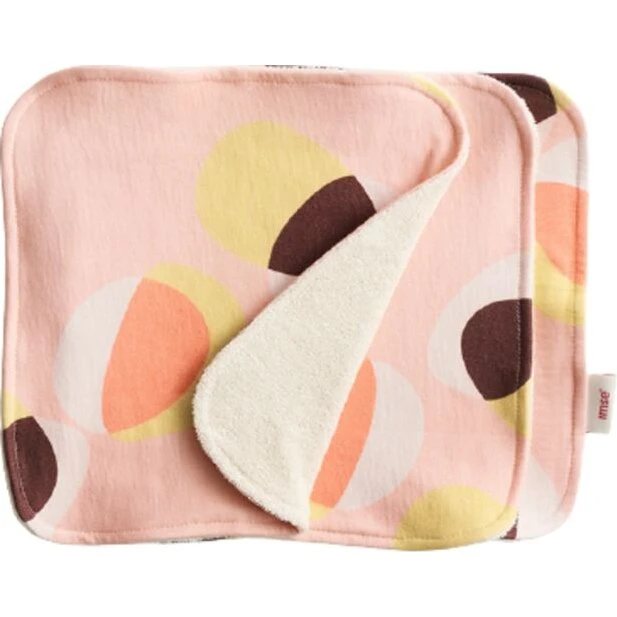 Imse vaskbare servietter med bøjle, pink 3 stk