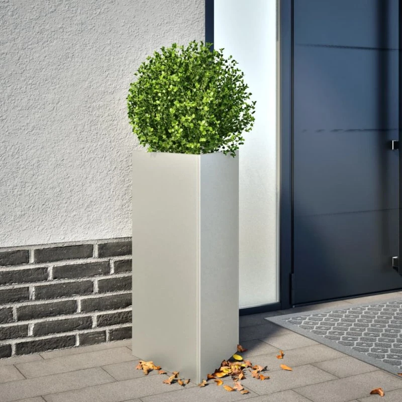 Trekantet plantekrukke 40x34,5x70 cm i rustfrit stål