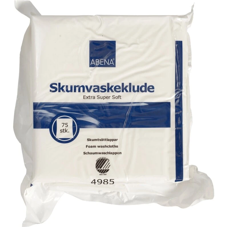 Abena Skumvaskeklud Extra Super Soft 19x19 cm, 75 stk