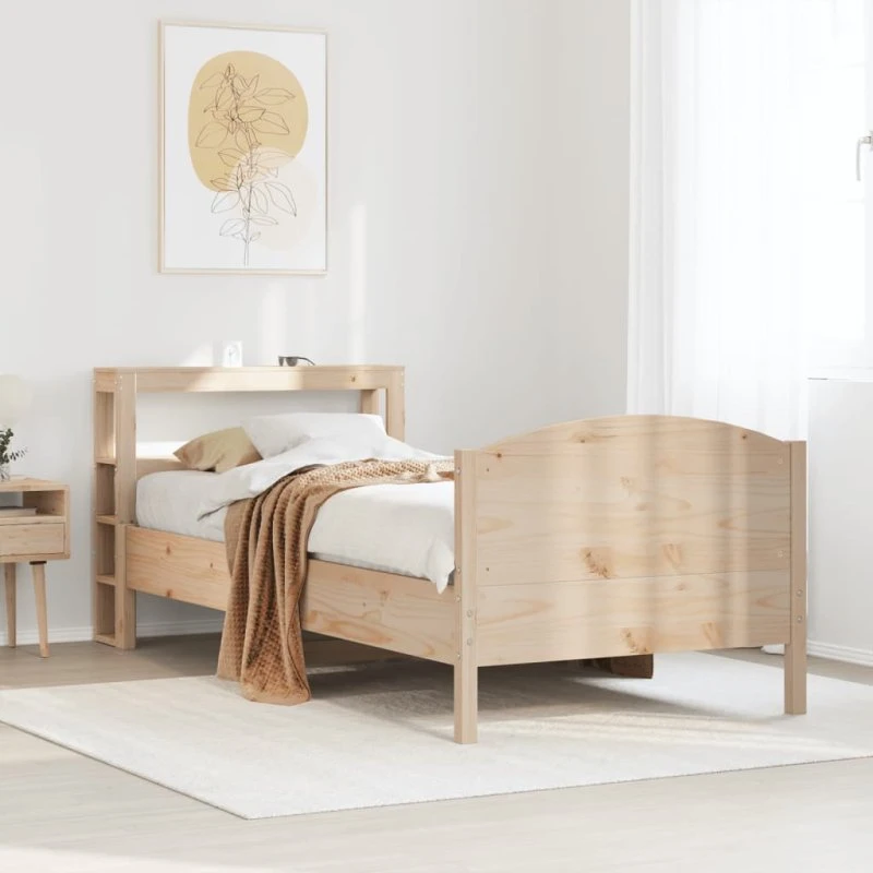 Sengeramme 75x190 cm i massivt fyrretræ - uden madras