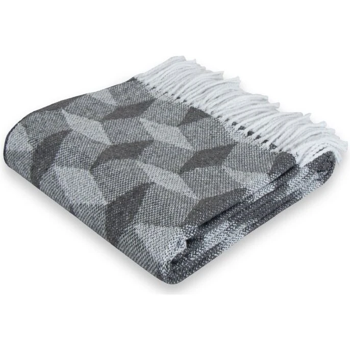 Nordstrand Home Plaid 130x200 cm - 3D Grey, 60% bomuld