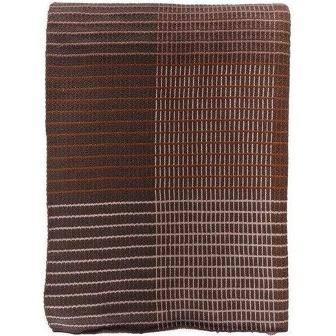 Södahl Interlace plaid 130x170 cm — Maroon (økologisk bomuld)