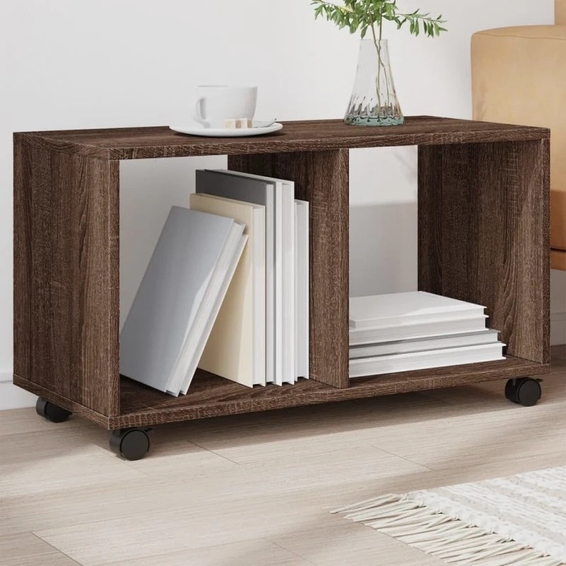 Rullebord rulleskab 72x33x42,5 cm i konstrueret træ (eg)