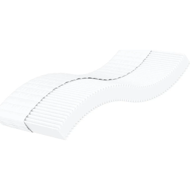 Skummadras 80x220 cm H2/H3 - hvid, 3-lags komfort