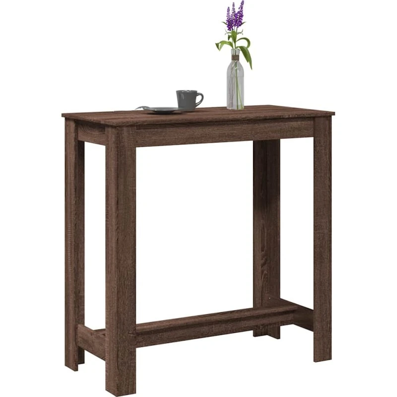 Barbord i konstrueret træ 102x50x103,5 cm – egetræsfarve