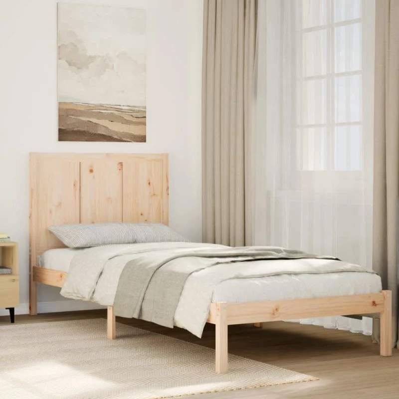 Ekstra lang sengeramme 100x210 cm i massivt fyrretræ