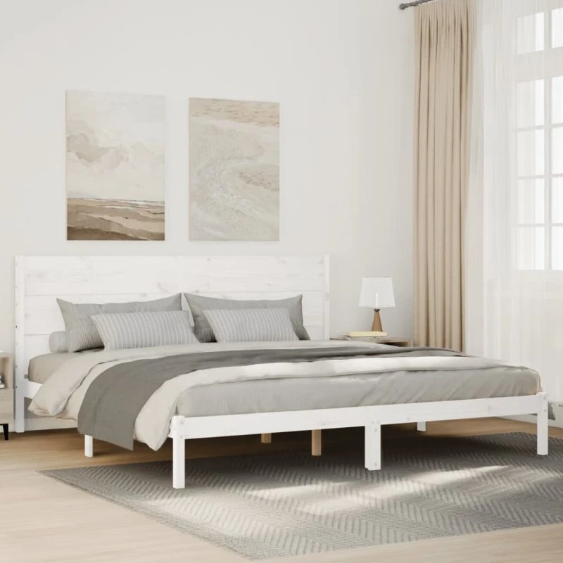 Ekstra lang sengeramme 140x220 cm i massivt fyrretræ
