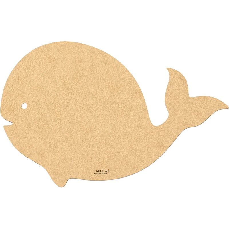 MiLLE W Dækkeserviet børn Hval - Sort 48x36 cm