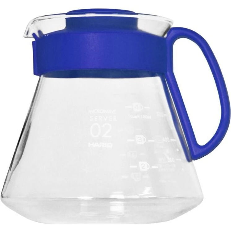 Hario V60 Range Server 02, 600 ml – Ocean Blue (Candy Edition)