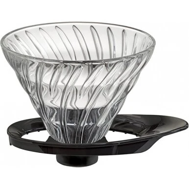 Hario V60-02 Glasdripper, Sort (2 kop)