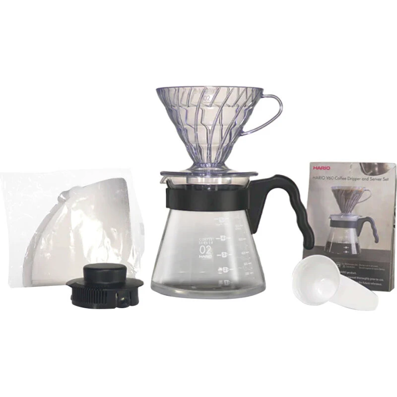 Hario V60 Craft kaffesæt – V60-02 dripper, 600 ml server, 40 filtre