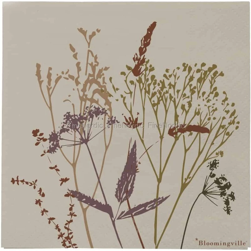 Bloomingville Sirri servietter 33x33 cm, natur, 20 stk (FSC)