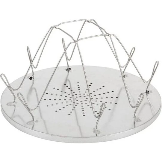 Highlander 4-slice foldbar campingbrødrister i rustfrit stål