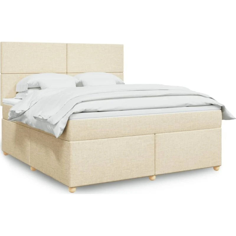 Kontinentalseng 180x200 cm med pocketmadras, creme