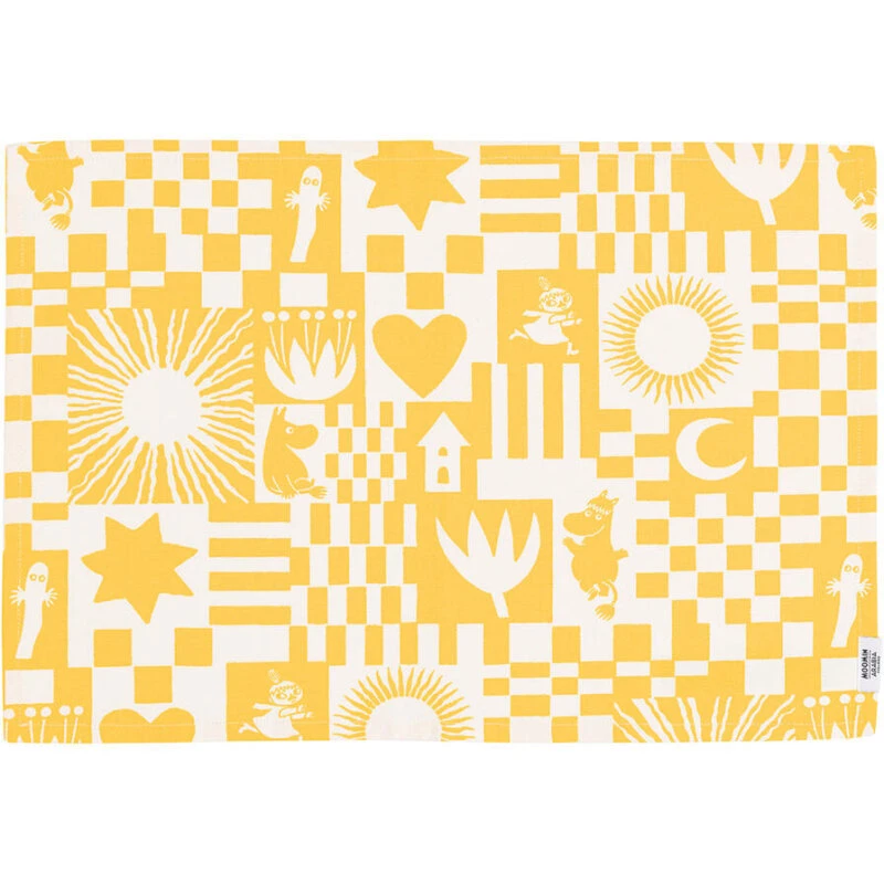 Arabia Mumin Fest dækkeserviet, gul