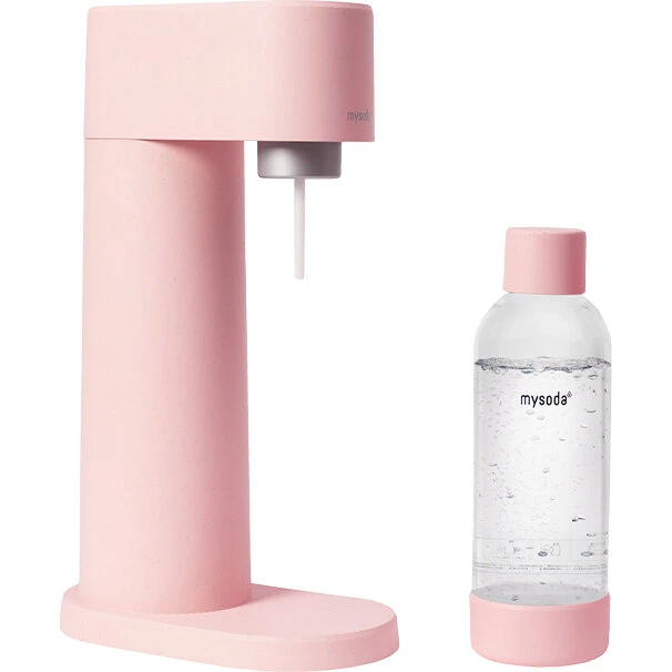 MySoda Woody sodavandsmaskine pink inkl. flaske