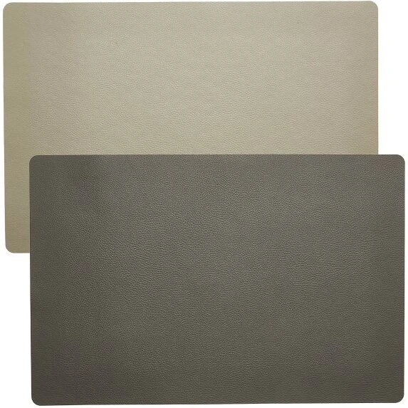 Dacore Dækkeserviet PU Soft 30x45 cm – vendbar lys grå/koks