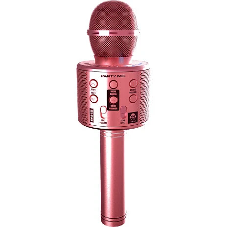 iDance PM15 trådløs mikrofon med højttaler, rød