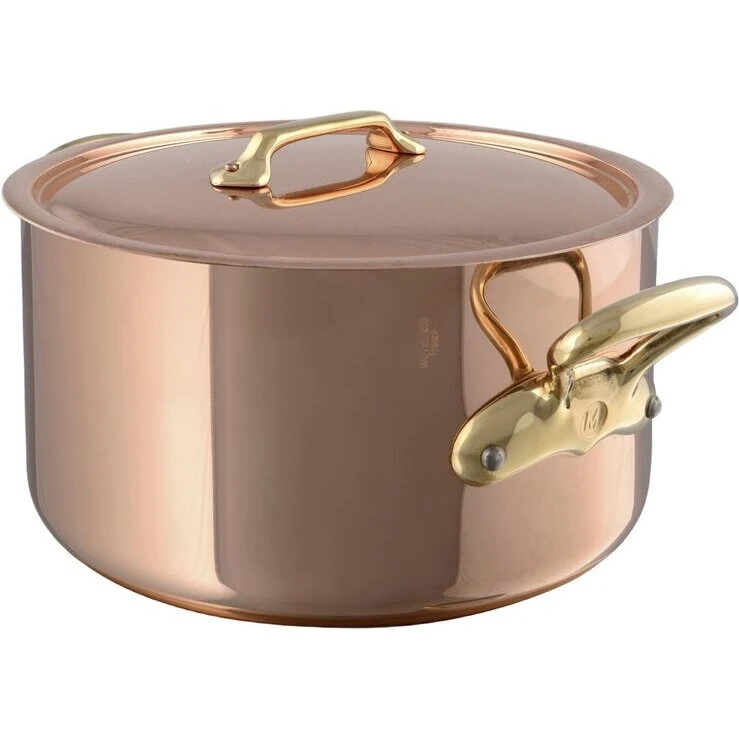 MHéritage Gryde med låg 5,6 L – Kobber/Rustfrit stål