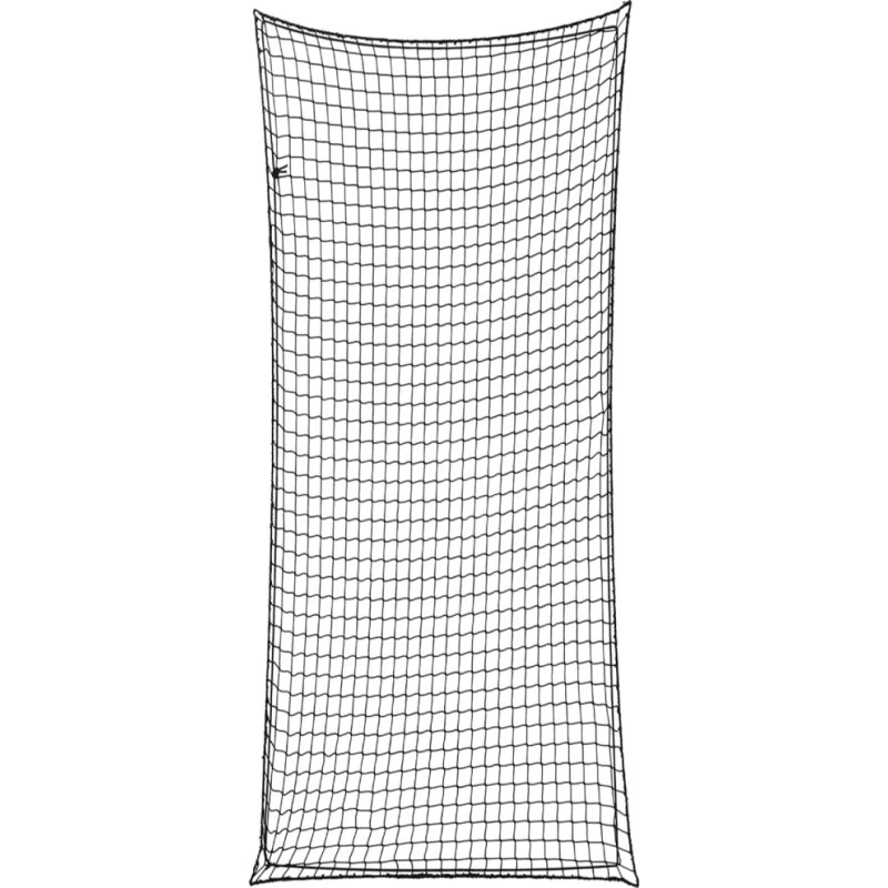 Trailernet 8×3,5 m i sort med elastiksnor (PP)