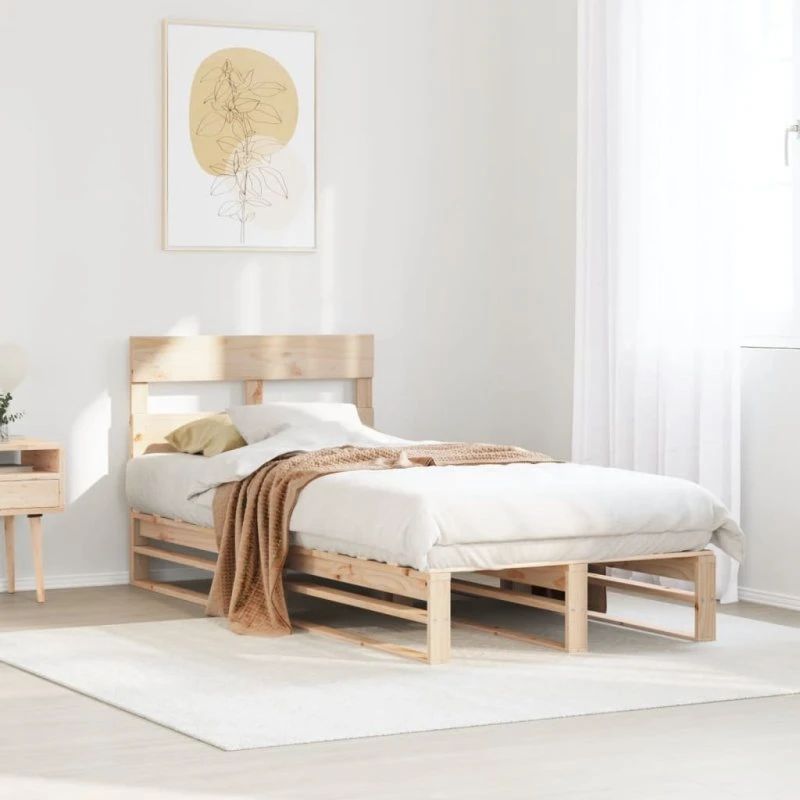 Sengeramme 90x200 cm i massivt fyrretræ