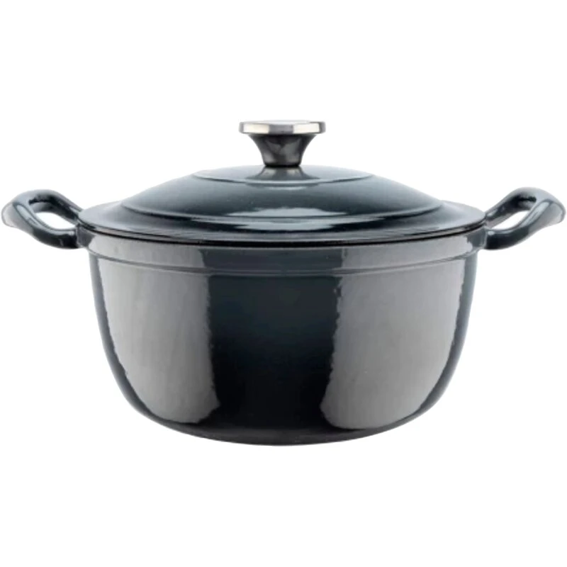 Heirol støbejernsgryde 24 cm, 4 L – sølvfarvet