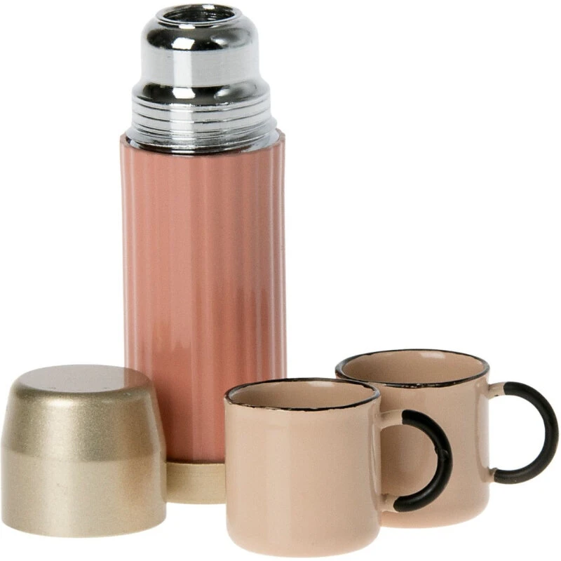 Maileg Termokande og kopper - Soft Coral