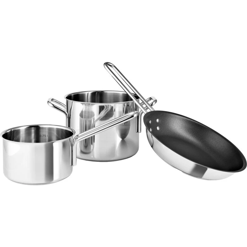 Eva Trio Stainless Steel grydesæt, 3 dele (inkl. 20 cm pande)