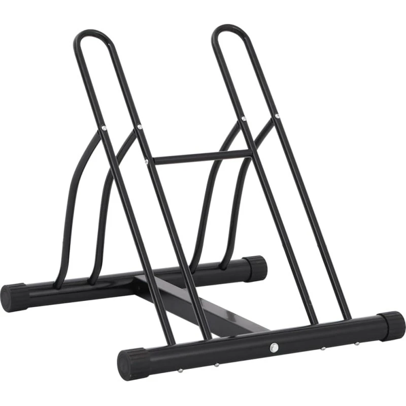 Cykelstativ til 2 cykler – fritstående stål, korrosionsbestandigt