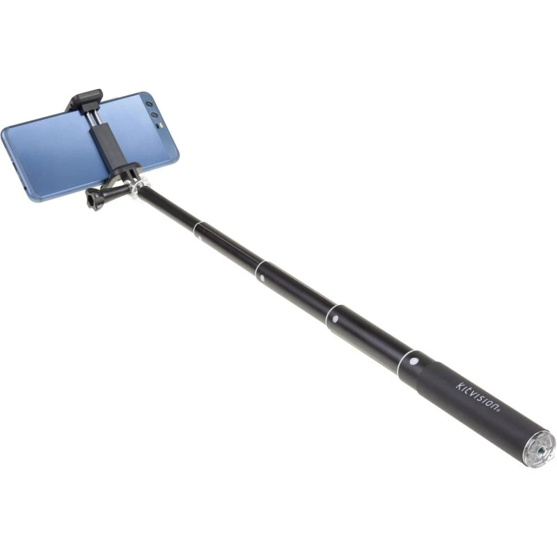 Kitvision Selfiestang til actionkamera & smartphone – Sort