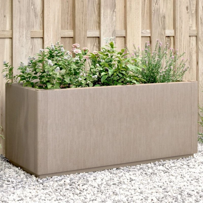 Plantekasse 80x36x35 cm i brun (PP)
