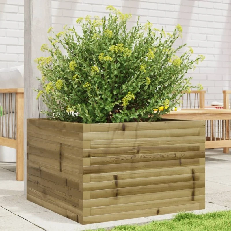 Plantekasse i imprægneret fyrretræ 70×70×45,5 cm