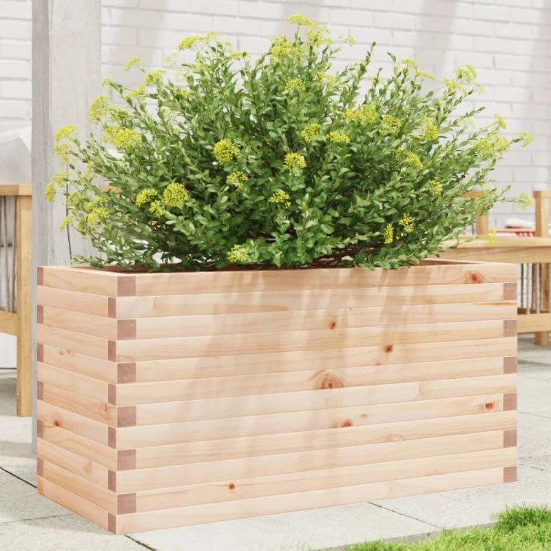 Plantekasse i massivt fyrretræ 90x40x45,5 cm