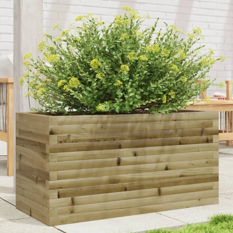Plantekasse i imprægneret fyrretræ 90×40×45,5 cm